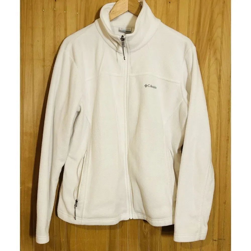 Columbia Womens Fleece Interchange Jacket Size XL Full Zip Pockets